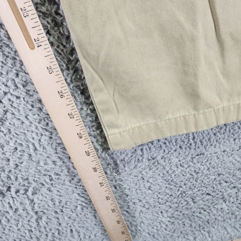 Indigo Palms Pant Mens 40x30 Beige Cotton Chino Straight Relaxed Business Preppy